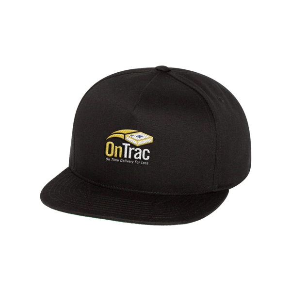 Flat bill cap with a five-panel design, a high-profile style, and... from ASI 88060 Snugz/USA Inc