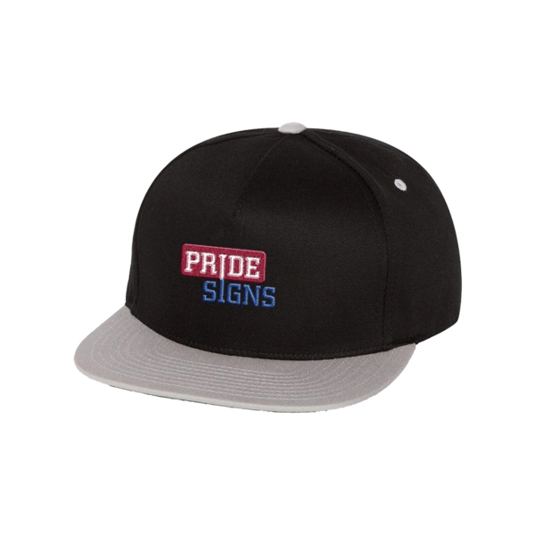 Flat bill cap with a five-panel design, a high-profile style, and... from ASI 88060 Snugz/USA Inc