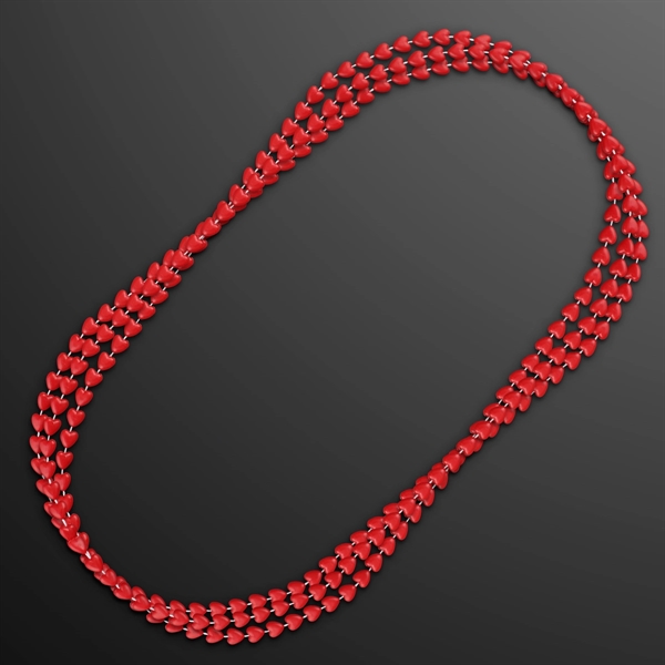 Red Heart Beads Value Necklace; Blank Pricing... from ASI 34194 ALightPromos