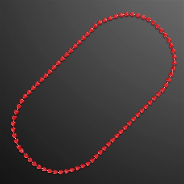 Red Heart Beads Value Necklace; Blank Pricing... from ASI 34194 ALightPromos