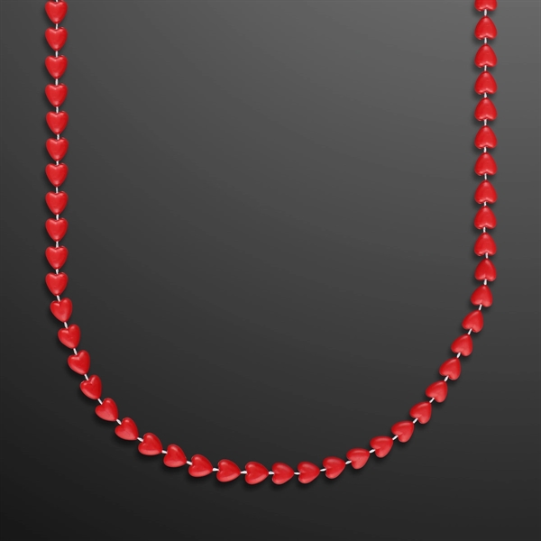 Red Heart Beads Value Necklace; Blank Pricing... from ASI 34194 ALightPromos