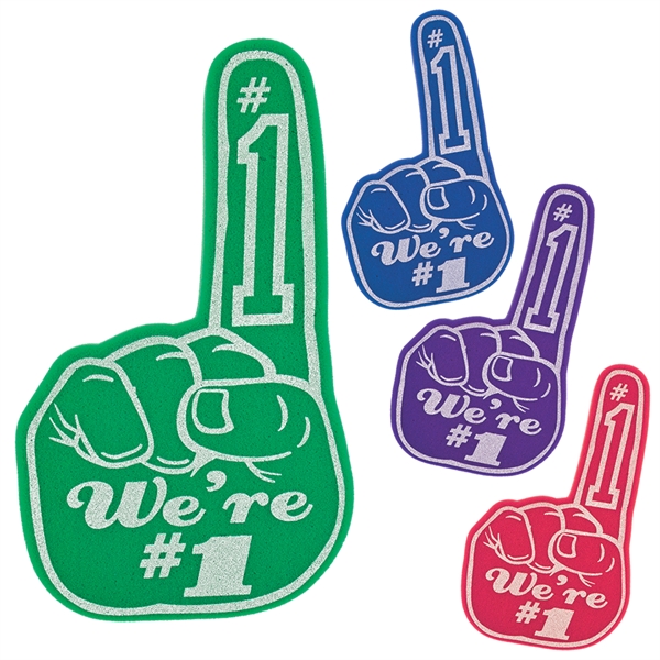 18" Number One foam finger.... from ASI 77280 Pepco Poms / Pepco Poms