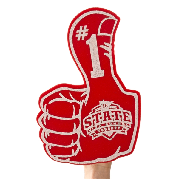 15" Big thumbs Up foam hand mitt.... from ASI 77280 Pepco Poms / Pepco Poms