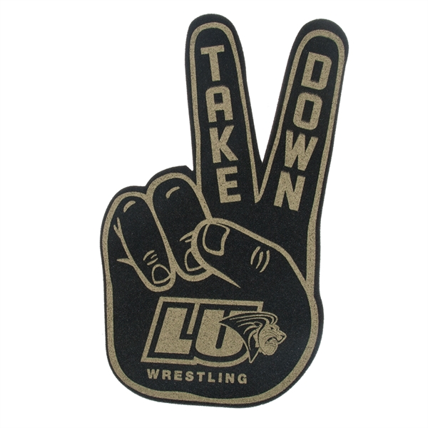 17.5" Peace Victory foam hand mitt.... from ASI 77280 Pepco Poms / Pepco Poms