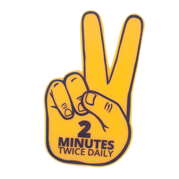 17.5" Peace Victory foam hand mitt.... from ASI 77280 Pepco Poms / Pepco Poms