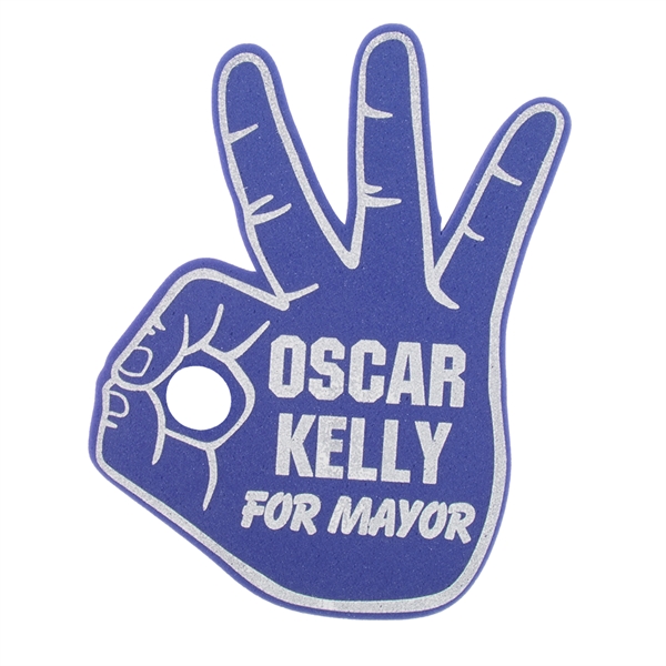 17" Okay foam mitt.... from ASI 77280 Pepco Poms / Pepco Poms