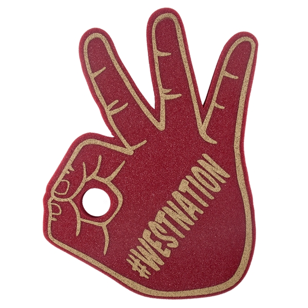 17" Okay foam mitt.... from ASI 77280 Pepco Poms / Pepco Poms