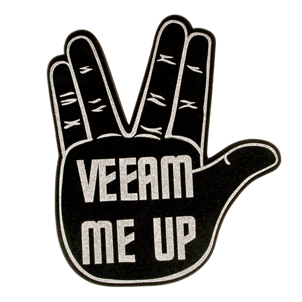 17" Trek Hand foam mitt.... from ASI 77280 Pepco Poms / Pepco Poms