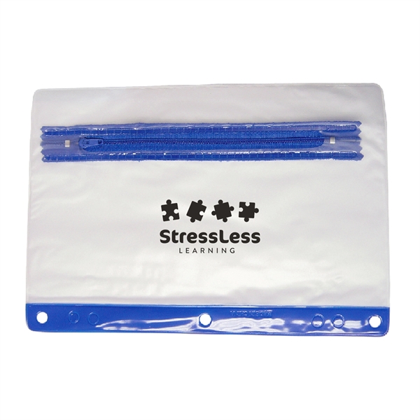 School pouch with zipper and three-ring hole punch.... from ASI 52710 Lincoln Line