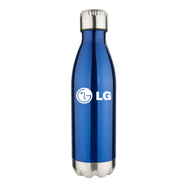 17oz vacuum bottle features double wall copper plated insulation.... from ASI 90859 Tempo Industries Inc