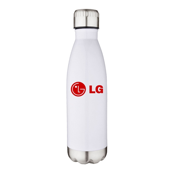 17oz vacuum bottle features double wall copper plated insulation.... from ASI 90859 Tempo Industries Inc