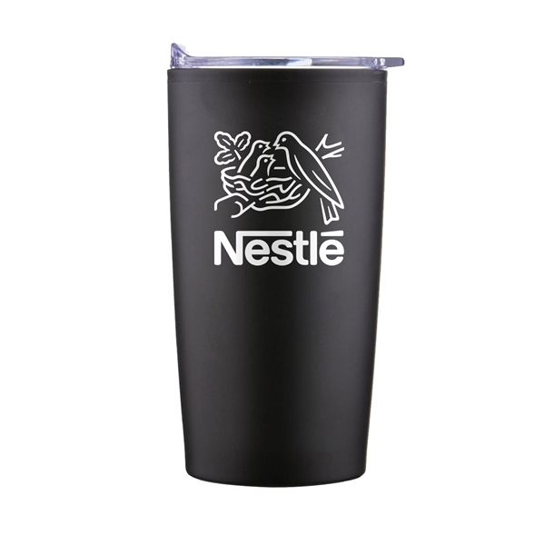 20 Oz. stainless tumbler with double-wall design and a PP plastic... from ASI 90859 Tempo Industries Inc