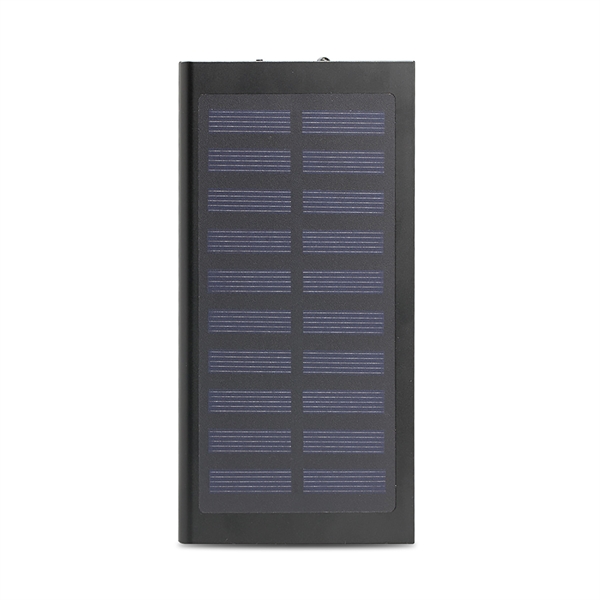 Power bank with solar-powered panel and built-in flashlight.... from ASI 90859 Tempo Industries Inc