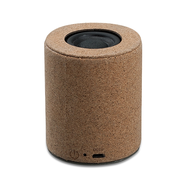 Eco-friendly mini portable speaker with cork material.... from ASI 90859 Tempo Industries Inc