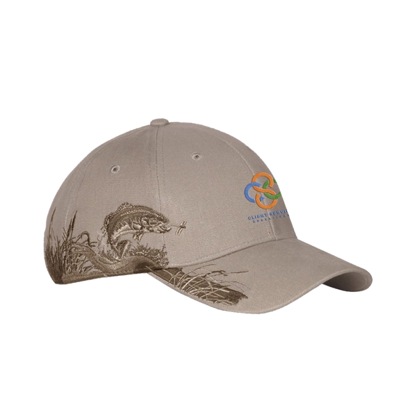Trout cap made of 100% brushed cotton twill.... from ASI 88060 Snugz/USA Inc