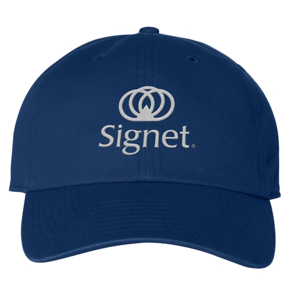 Baseball cap with a low profile, six-panel design and a snap... from ASI 88060 Snugz/USA Inc