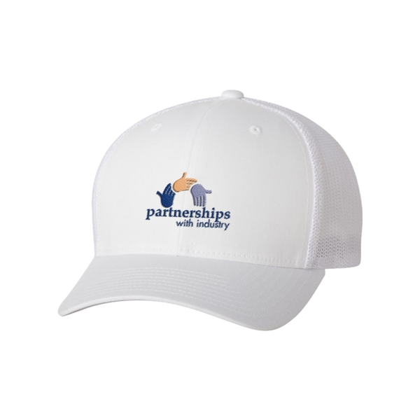 Trucker mesh cap with a PermaCurv visor and a 100% polyester... from ASI 88060 Snugz/USA Inc