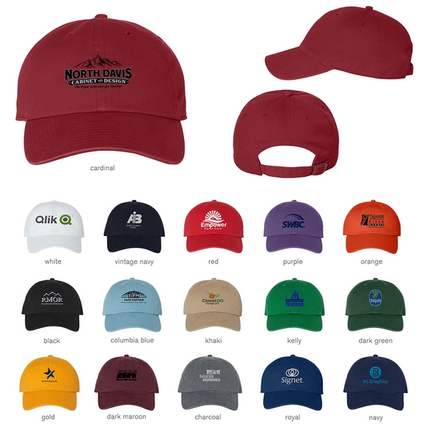 Baseball cap with a low profile, six-panel design and a snap... from ASI 88060 Snugz/USA Inc