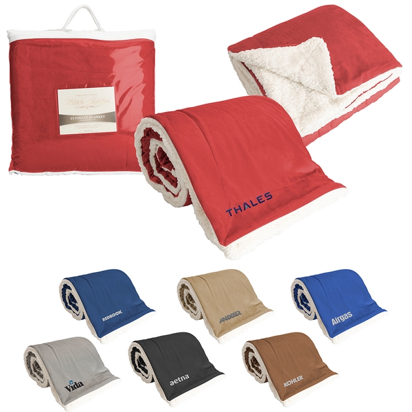 72" x 60" mink sherpa blanket with a vinyl bag.... from ASI 88060 Snugz/USA Inc