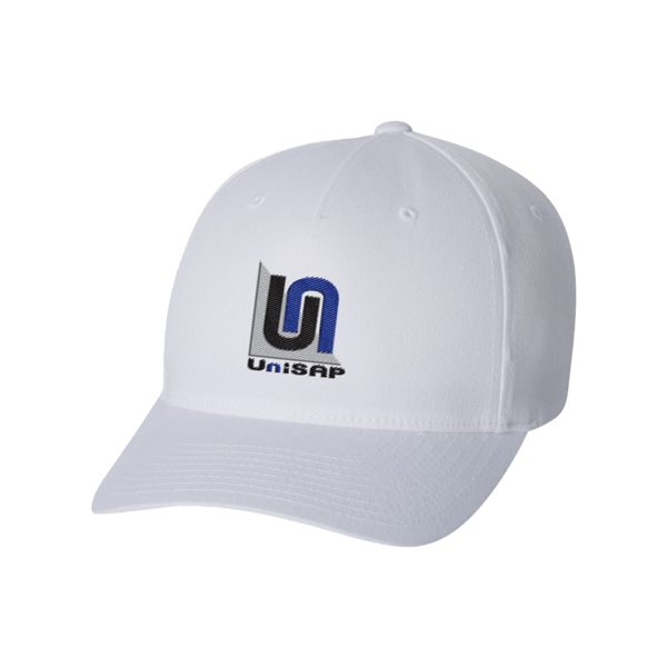 Baseball cap with a mid-profile, five-panel design and a PermaCurv visor.... from ASI 88060 Snugz/USA Inc