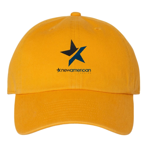 Baseball cap with a low profile, six-panel design and a snap... from ASI 88060 Snugz/USA Inc
