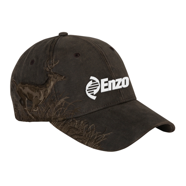 Running buck cap with a six-panel design and a matching undervisor.... from ASI 88060 Snugz/USA Inc