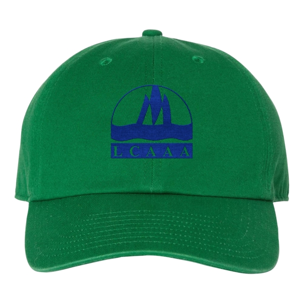 Baseball cap with a low profile, six-panel design and a snap... from ASI 88060 Snugz/USA Inc