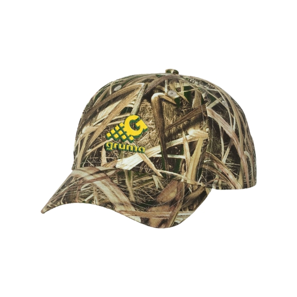 Camo cap with a six-panel design, mid-profile and a hook and... from ASI 88060 Snugz/USA Inc