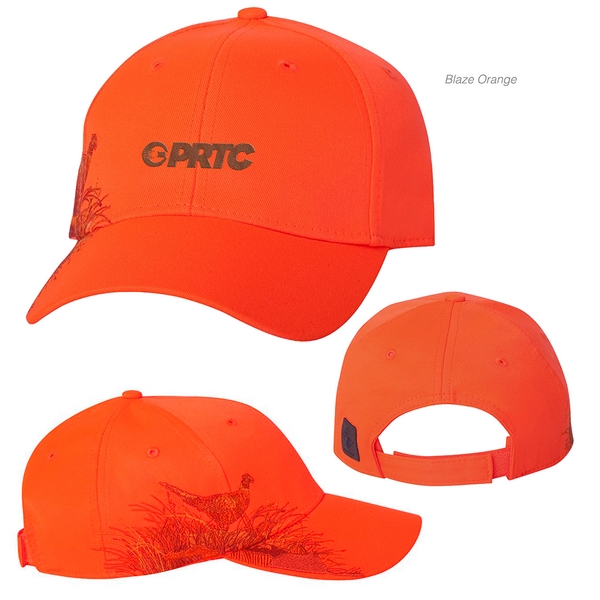 Pheasant cap with a wildlife scene design and a hook and... from ASI 88060 Snugz/USA Inc