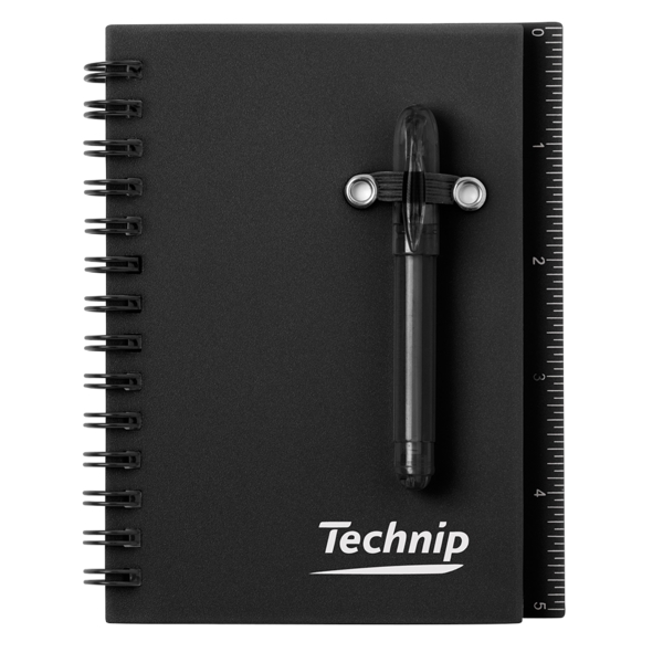 Mini notebook set with 50 sheets of lined paper, pen, self-stick... from ASI 88060 Snugz/USA Inc