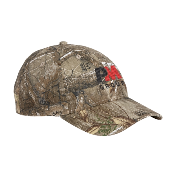 Camo cap with a six-panel design, mid-profile and a hook and... from ASI 88060 Snugz/USA Inc