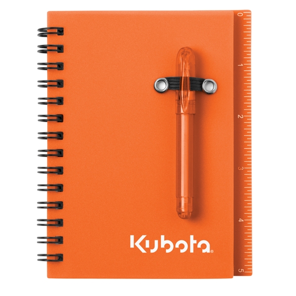 Mini notebook set with 50 sheets of lined paper, pen, self-stick... from ASI 88060 Snugz/USA Inc