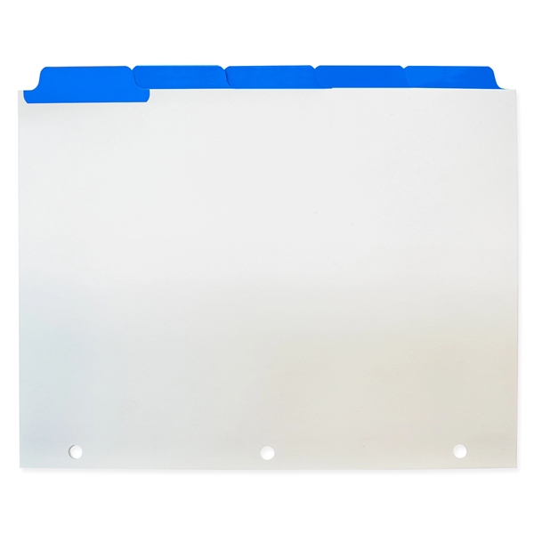 90 lb. white index tabs with square corners, three reinforced holes,... from ASI 54040 Fey Promo