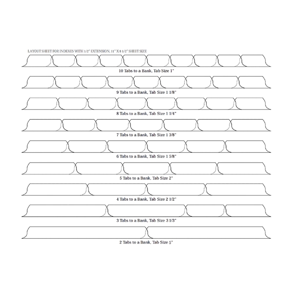 90 lb. white index tabs with square corners, three reinforced holes,... from ASI 54040 Fey Promo