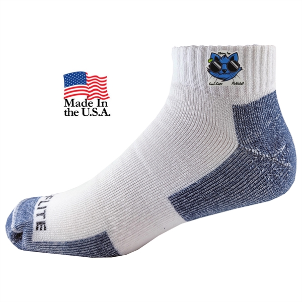 Quarter top socks with moisture wicking properties, full cushion, arch support,... from ASI 90160 Suntex Industries