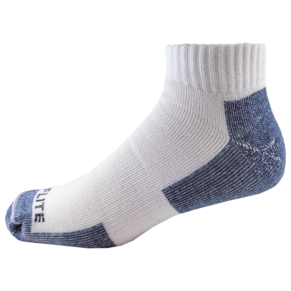 Quarter top socks with moisture wicking properties, full cushion, arch support,... from ASI 90160 Suntex Industries