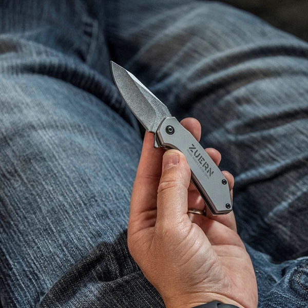 Kershaw® mid-sized knife, all-steel, and incredibly useful. 3.25" stainless-steal handle. 2.25"... from ASI 46170 Compass Industries Inc