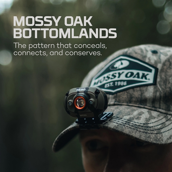 The MYCRO Headlamp In Camo! Rechargeable headlamp and cap light that... from ASI 46170 Compass Industries Inc