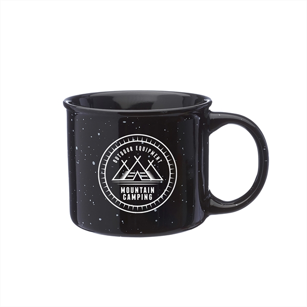 13-ounce ceramic stoneware tin style coffee mug with flared top and... from ASI 62088 IDProductsource