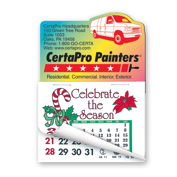 Calendar Pad Magnet with a Van on it.... from ASI 93520 Ventura Inc