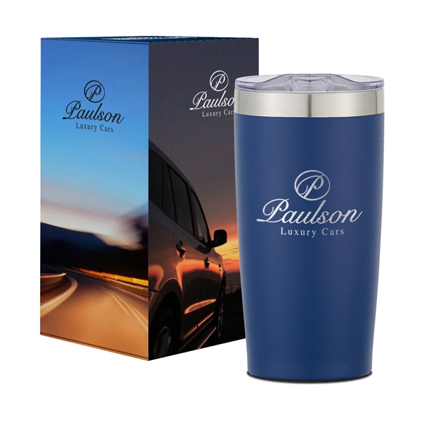 20 oz. BPA free two-tone tumbler with custom gift box, stainless... from ASI 61125 Hit Promotional Products / Hit®