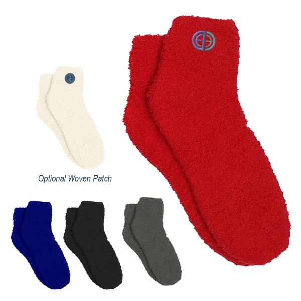 Fuzzy socks made for a layer of warmth and comfort on... from ASI 61125 Hit Promotional Products / Hit®