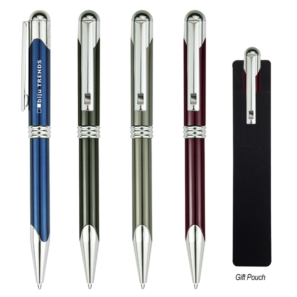 Twist-action Quinn pen made of aluminum for jotting down notes.... from ASI 61125 Hit Promotional Products / Hit®