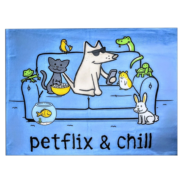 30" x 40" polyester baby blanket with 4-color dye sublimated imprint.... from ASI 61125 Hit Promotional Products / Hit®