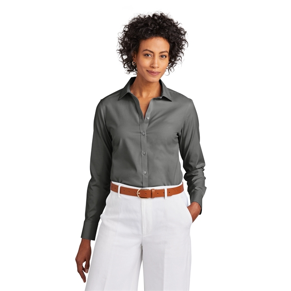 Brooks Brothers Women's Wrinkle-Free Stretch Pinpoint Shirt... from ASI 84863 SanMar