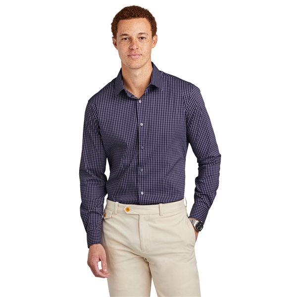 Brooks Brothers Tech Stretch Patterned Shirt... from ASI 84863 SanMar