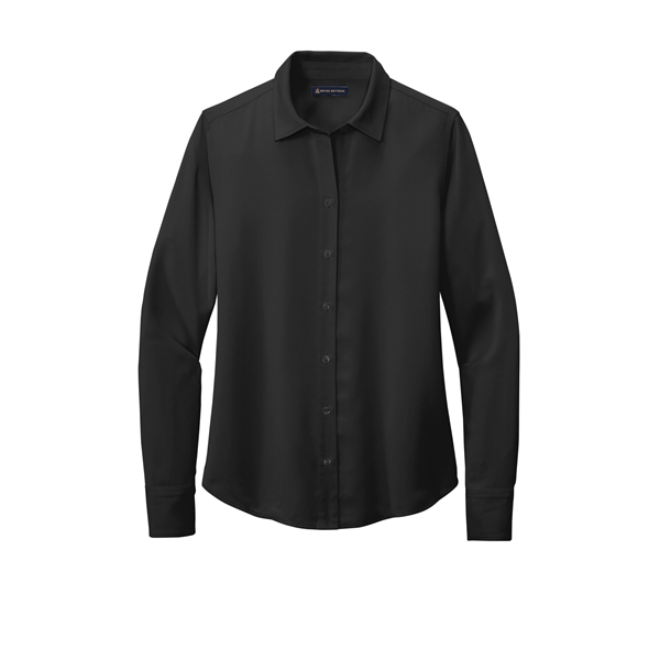 Brooks Brothers Women's Full-Button Satin Blouse... from ASI 84863 SanMar