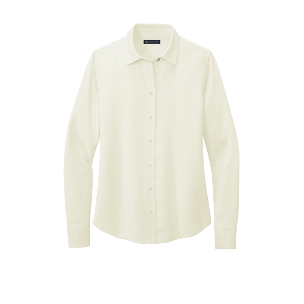 Brooks Brothers Women's Full-Button Satin Blouse... from ASI 84863 SanMar
