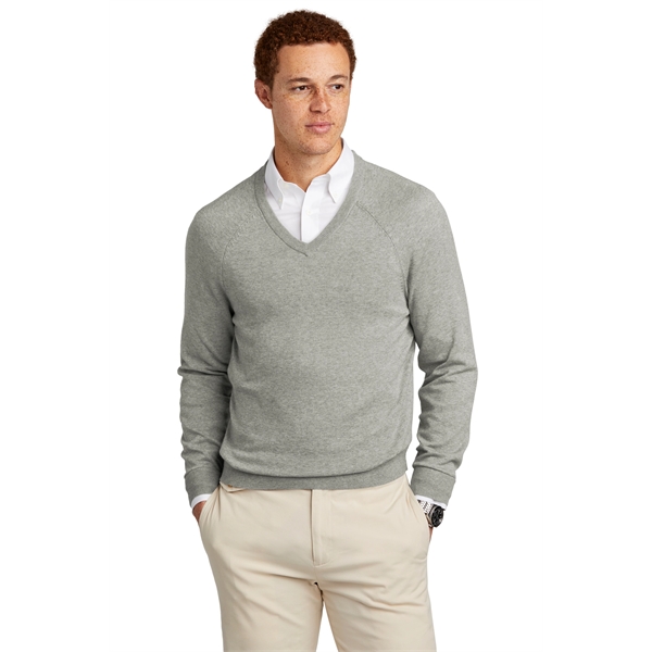 Brooks Brothers Cotton Stretch V-Neck Sweater... from ASI 84863 SanMar