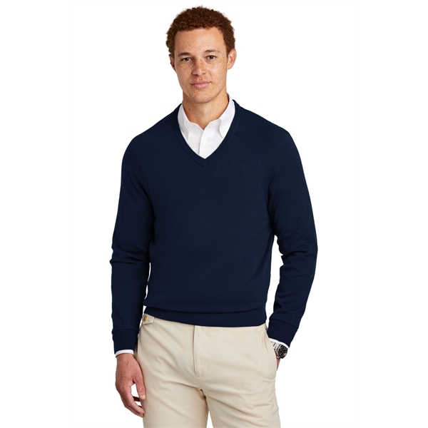 Brooks Brothers Cotton Stretch V-Neck Sweater... from ASI 84863 SanMar